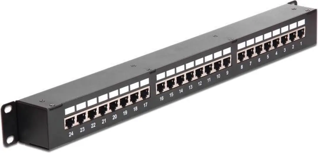 Delock 19" Patch Panel 24x RJ45 CAT6 STP - 1U Zwart