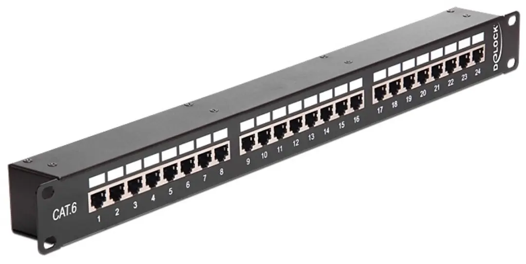 Delock 19" Patch Panel 24x RJ45 CAT6 STP