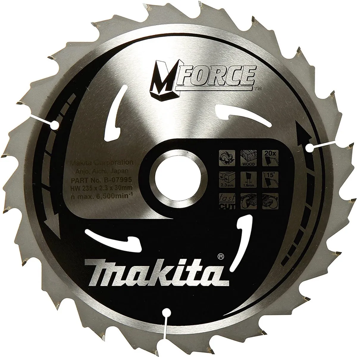Makita M-FORCE Zaagblad 235x30mm 20T
