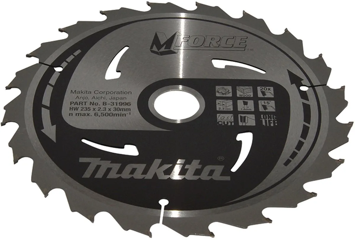 Makita M-FORCE Zaagblad 235x30mm 20T