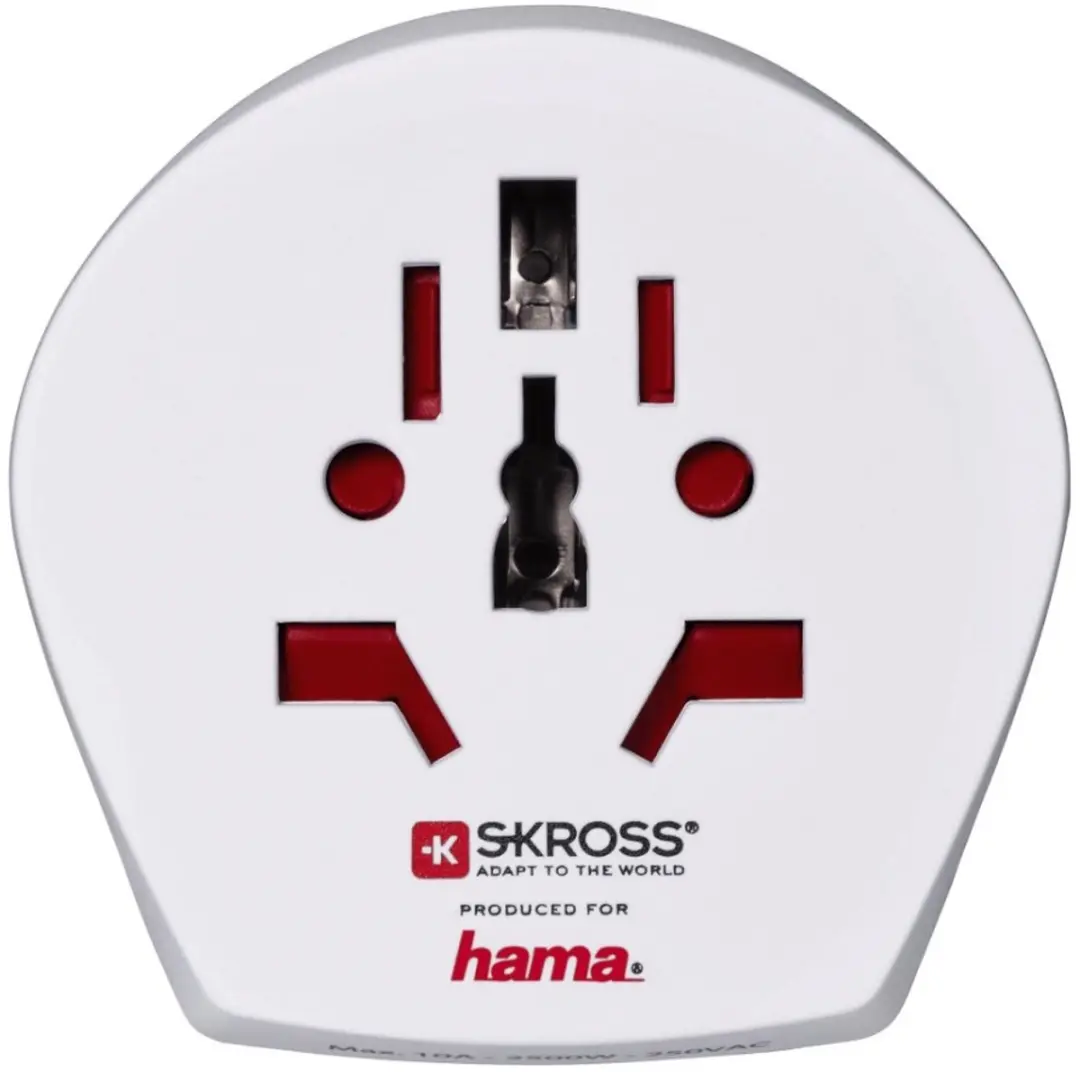 Hama Reisadapter 3-pins - Wit