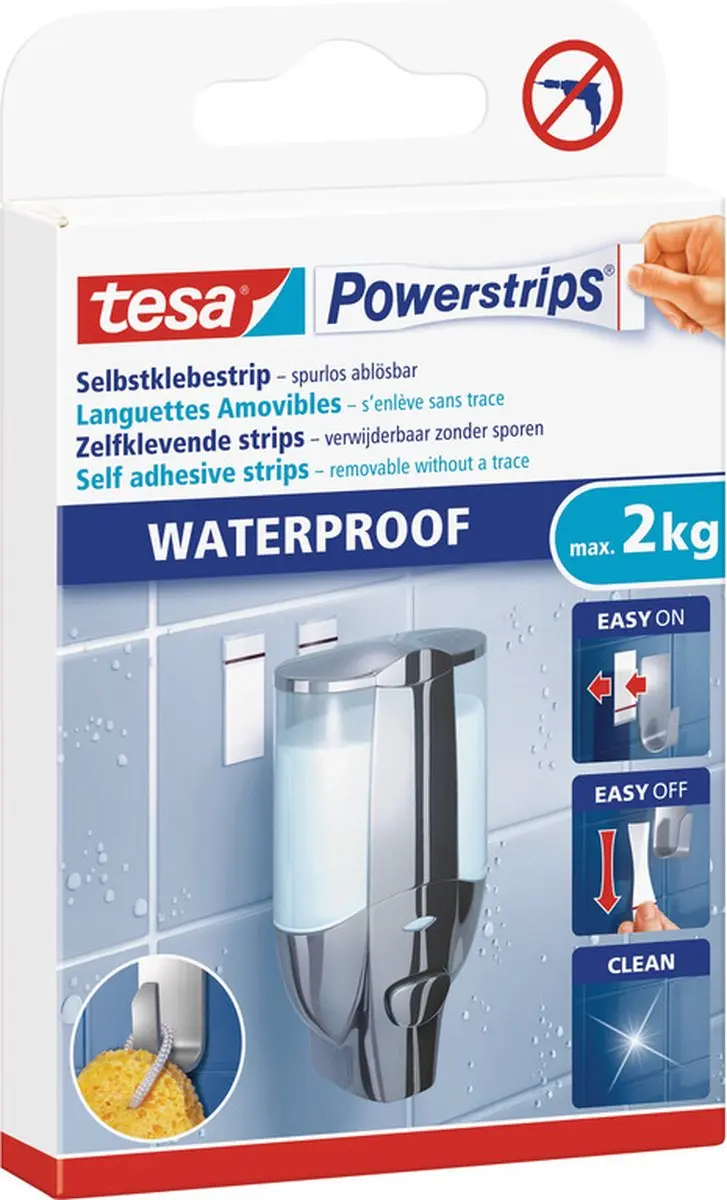 Tesa Powerstrips Wit