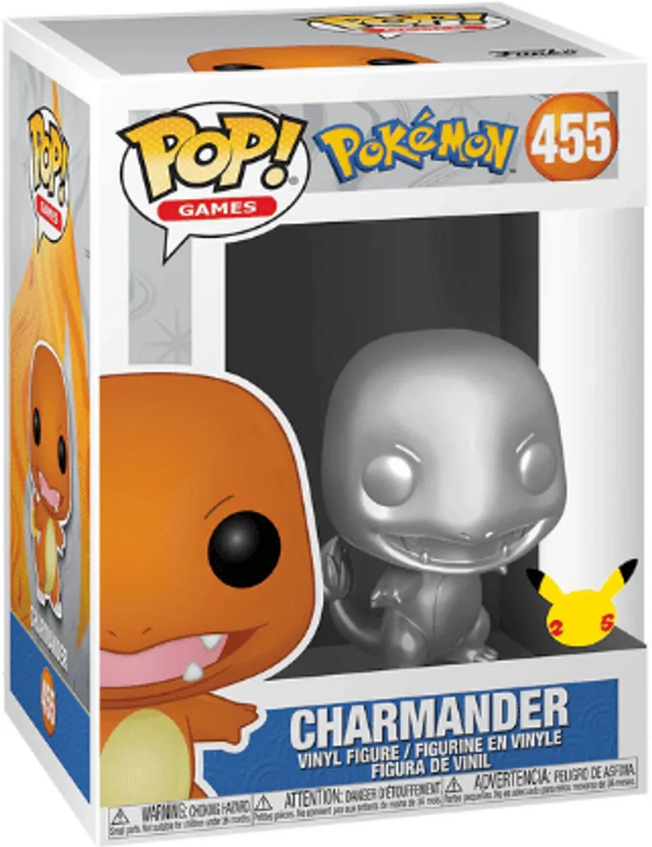 Funko Pokémon POP! Charmander Zilver 25th Anniversary