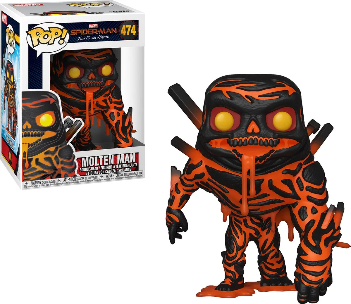Funko Pop! Spider-Man Molten Man #474 Verzamelfiguur
