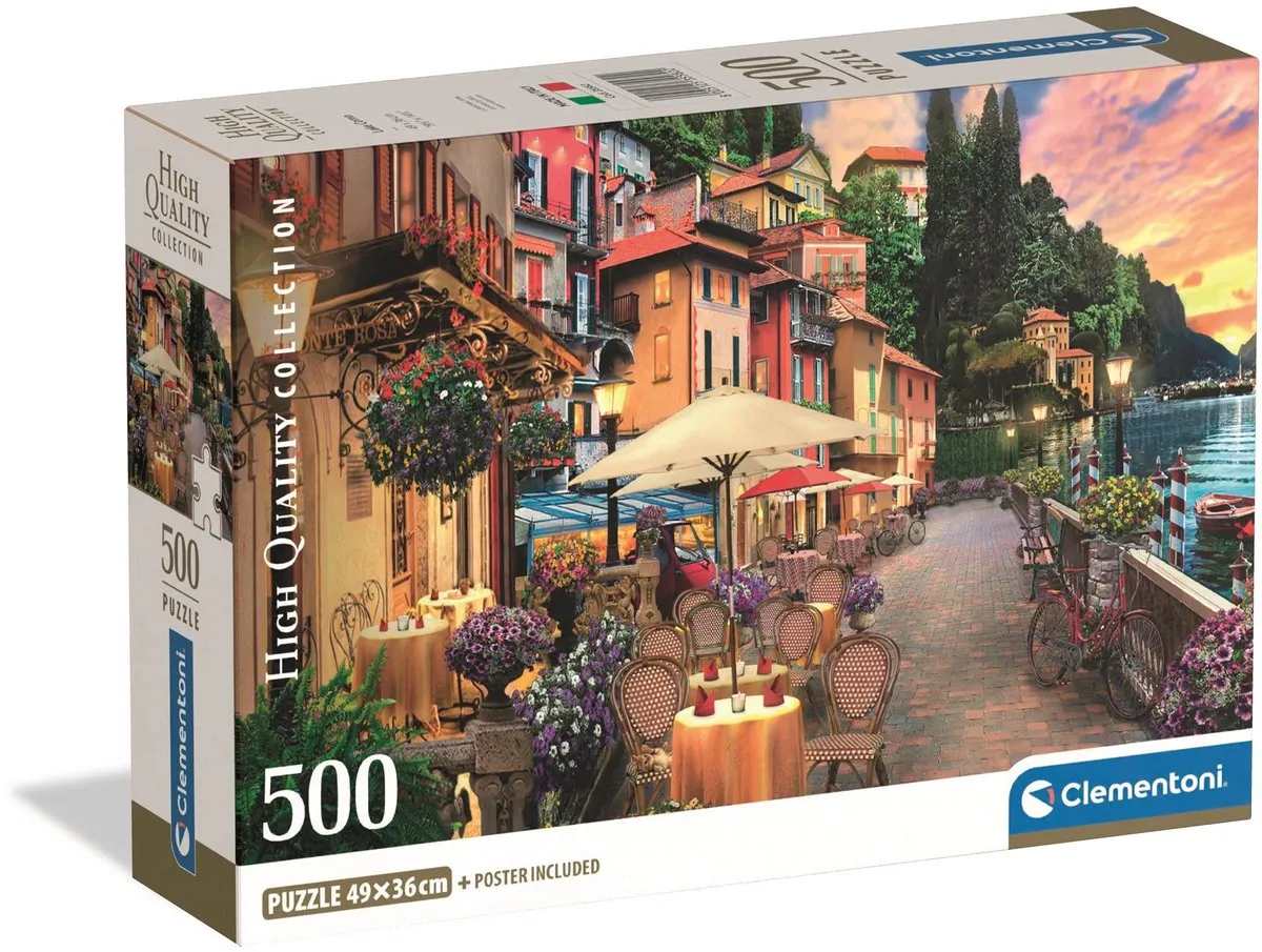 Clementoni Meer van Como Puzzel 500 Stuks - Multikleur