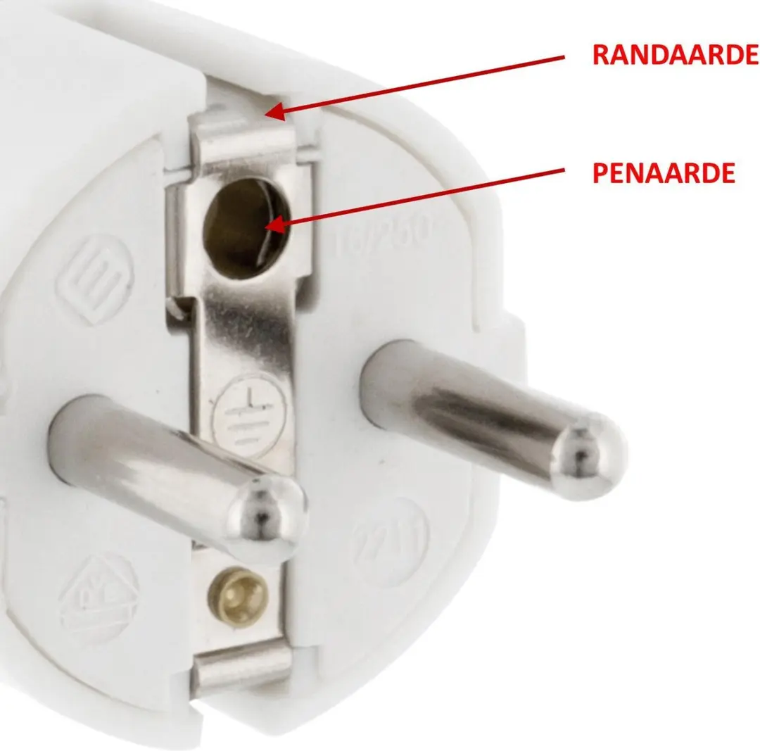 Legrand Haakse Stekker met Schakelaar 2300W - Wit
