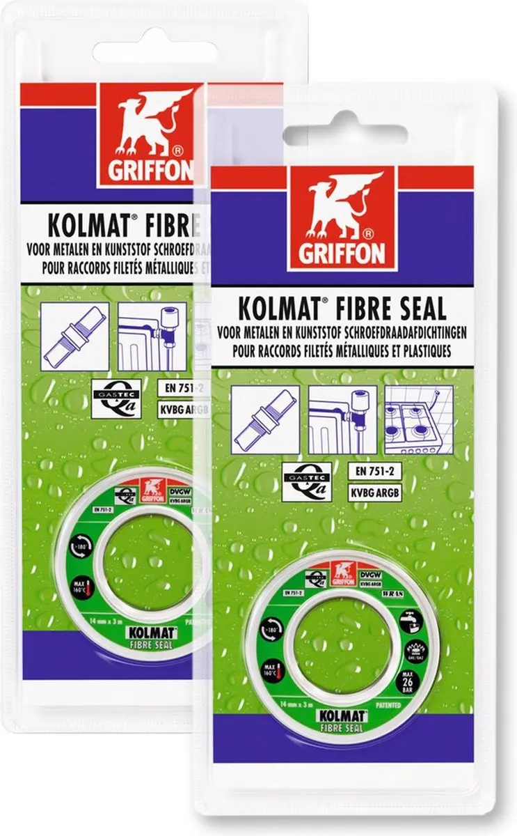Griffon Kolmat Fibre Seal Afdichtingsband 3m x 14mm