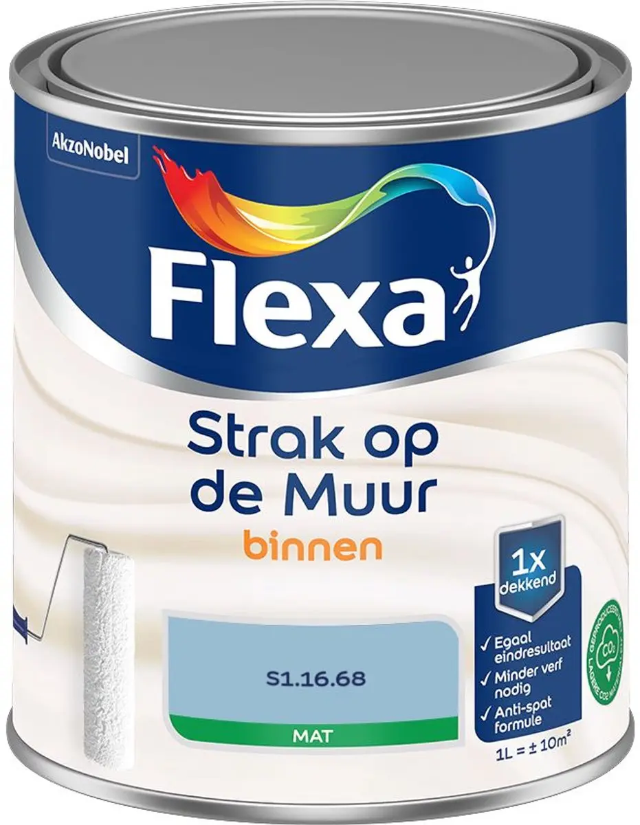 Flexa Strak Op De Muur Binnen Mat Mengverf 1L