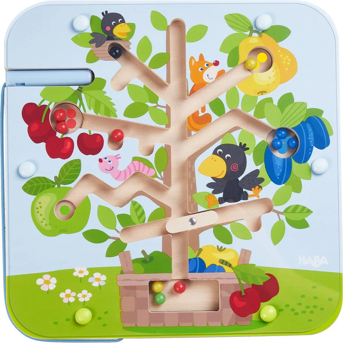 Haba Magneetspel Boomgaard 21,5x21,5cm - 10 Stuks - Groen
