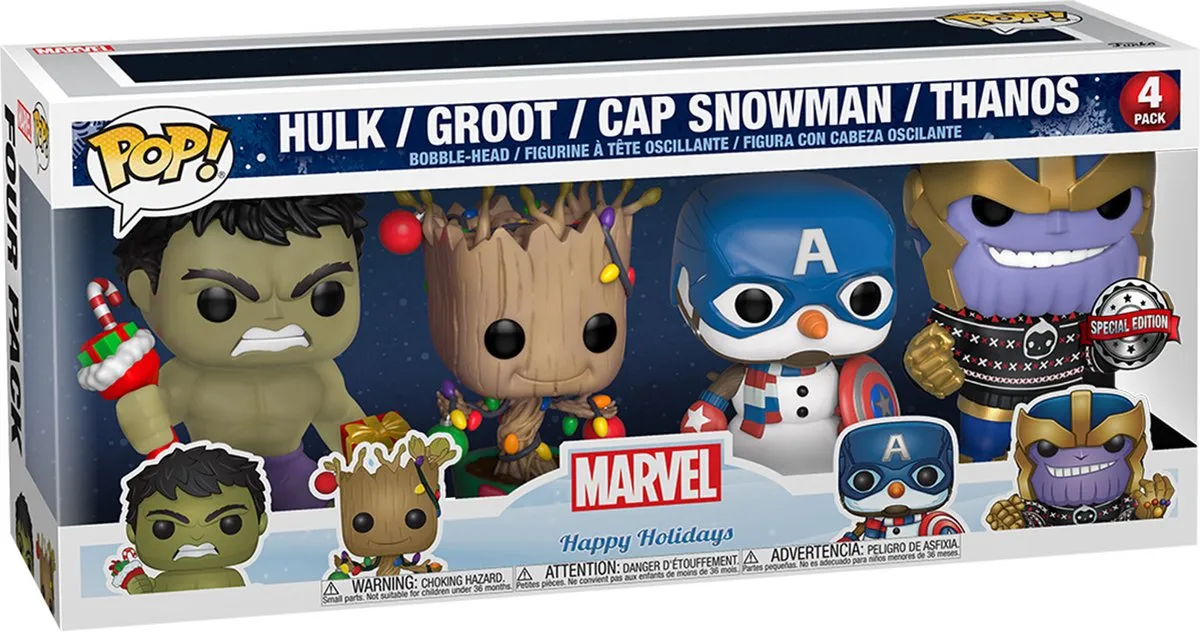 Funko Pop Marvel Holiday 4-Pack - 51796