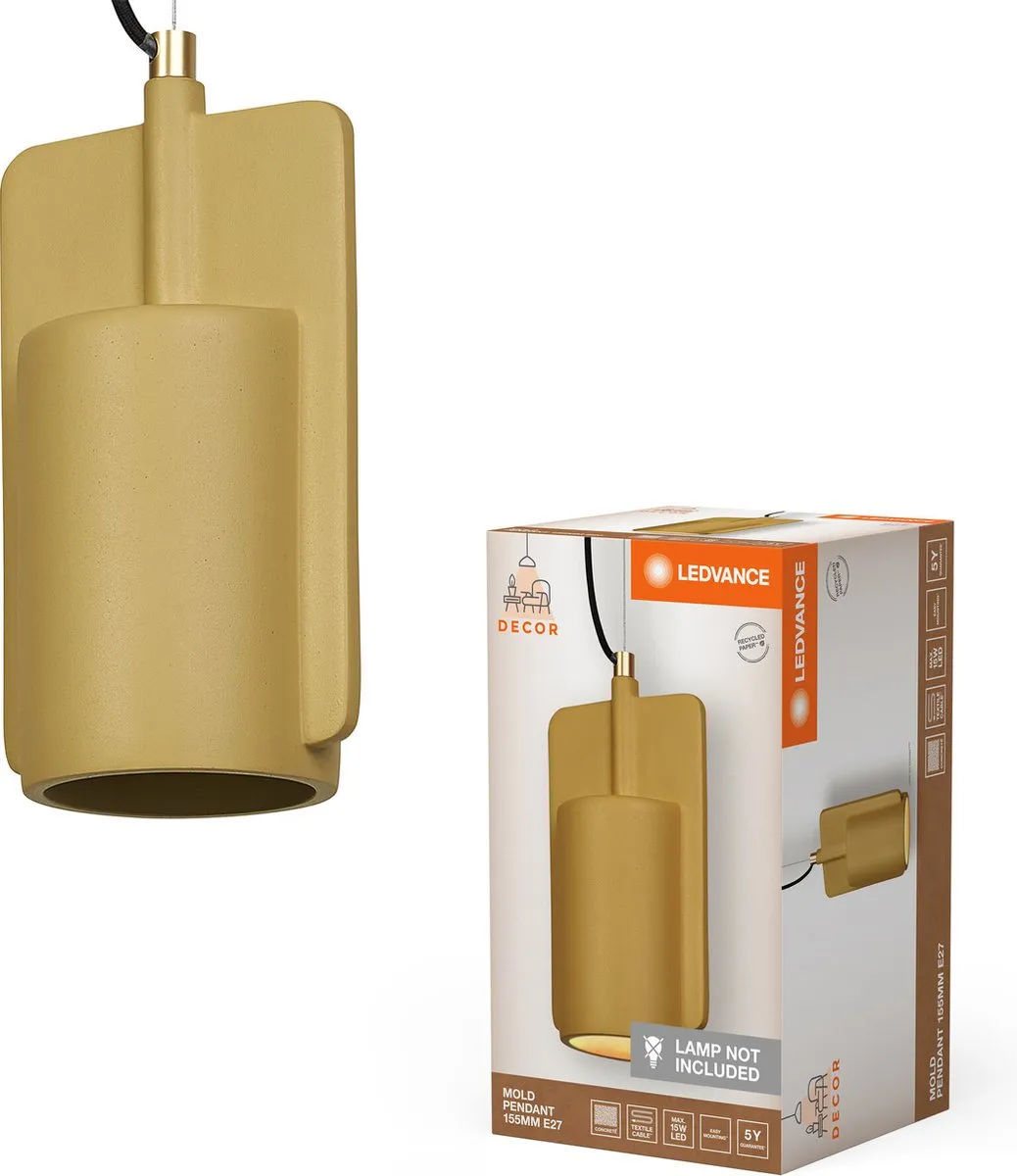 LEDVANCE Decor Mold Hanglamp 155mm - Goud