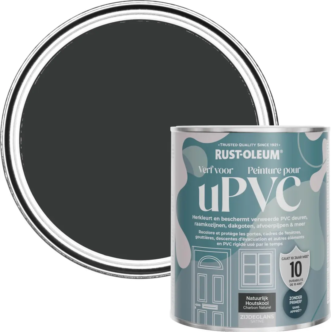 Rust-Oleum Zwart Zijdeglans Verf PVC 750ml