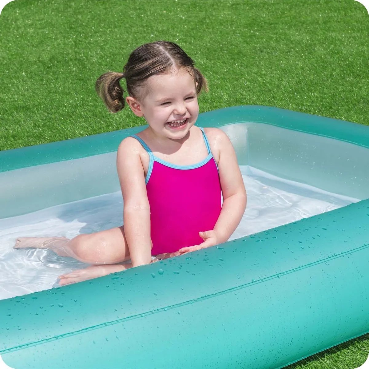 Bestway 1-Ring Zwembad 165x104x25cm - Roze - afbeelding 3 van 6