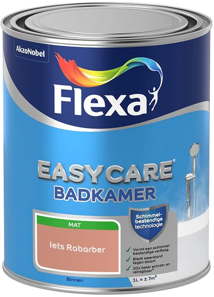 Flexa Easycare Badkamer Mengverf Iets Rabarber 1L