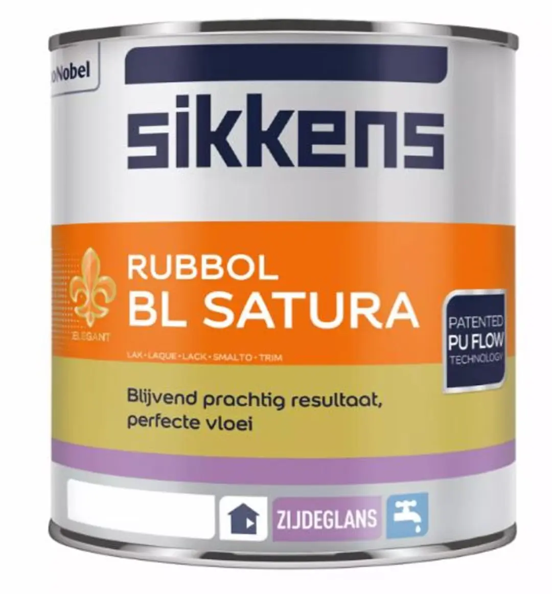 Sikkens Rubbol BL Satura Signaalzwart Lakverf 1L