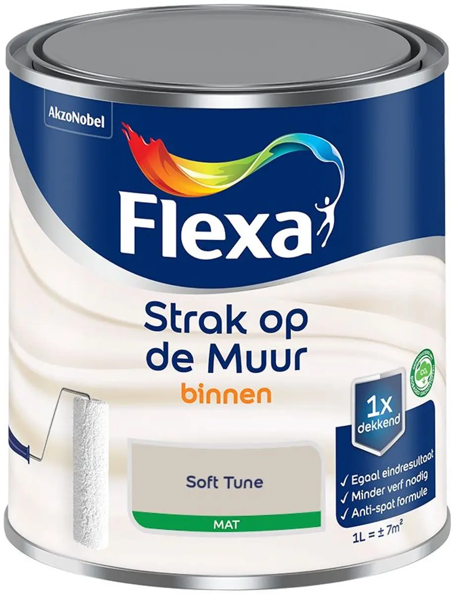 Flexa Strak Op De Muur Binnen Mat Soft Tune Mengverf 1L