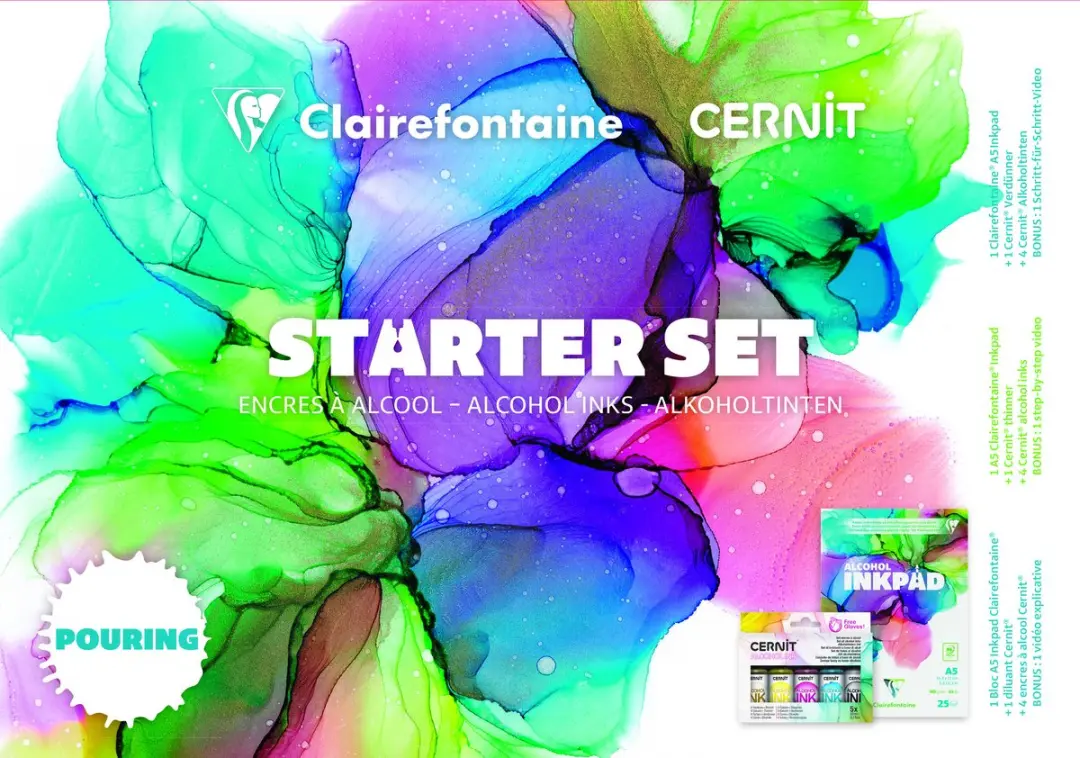 Clairefontaine Alcoholinkt Starterset 8-delig