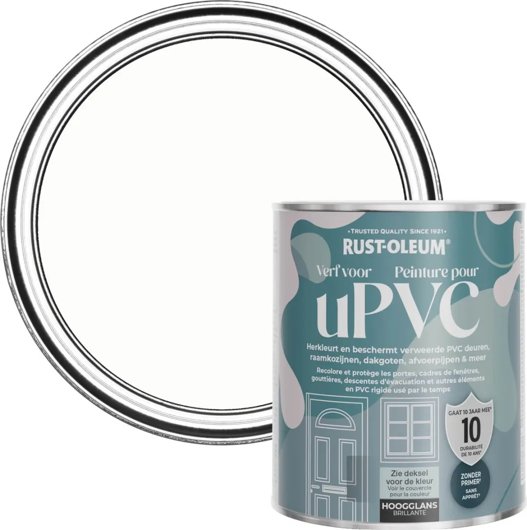 Rust-Oleum Krijtwit Verf voor PVC 750ml