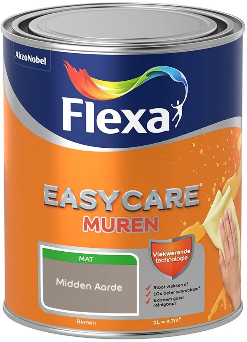 Flexa Easycare Muren Midden Aarde Mengverf 1L