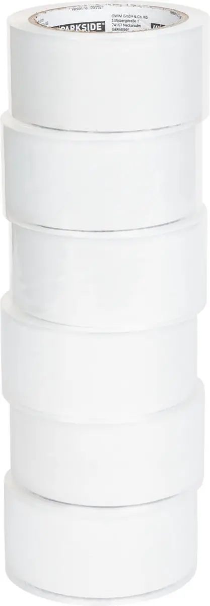 PARKSIDE Verpakkingstape 6 Rollen - 66m x 50mm - Transparant