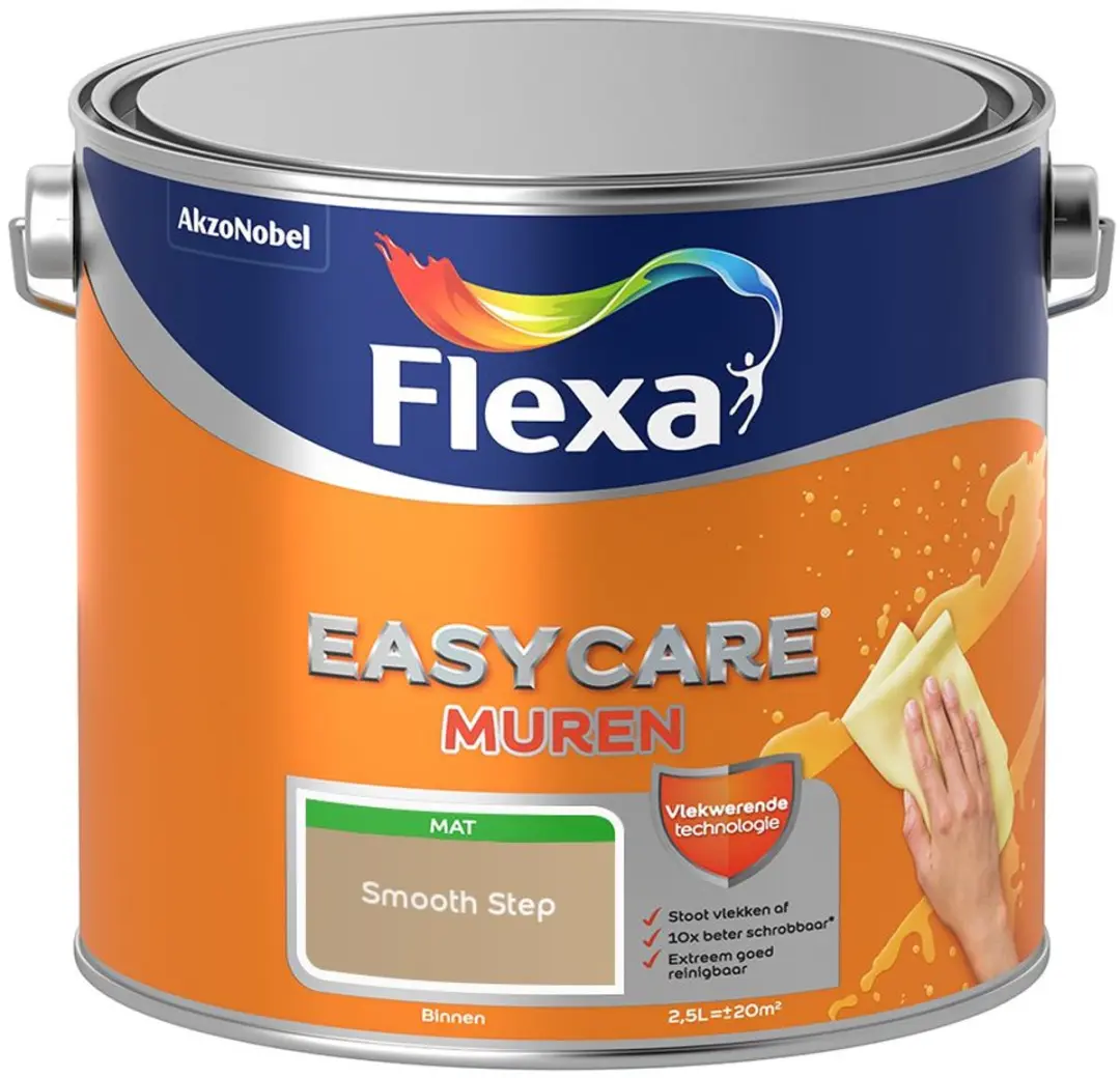 Flexa Easycare Muren Smooth Step Mengverf 2,5L