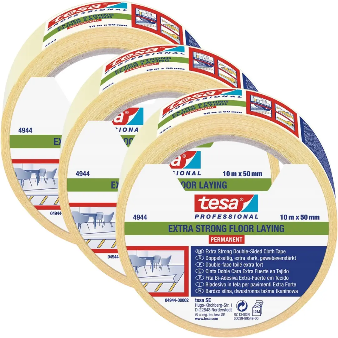 Tesa Dubbelzijdige Stoffen Tape 10m x 50mm