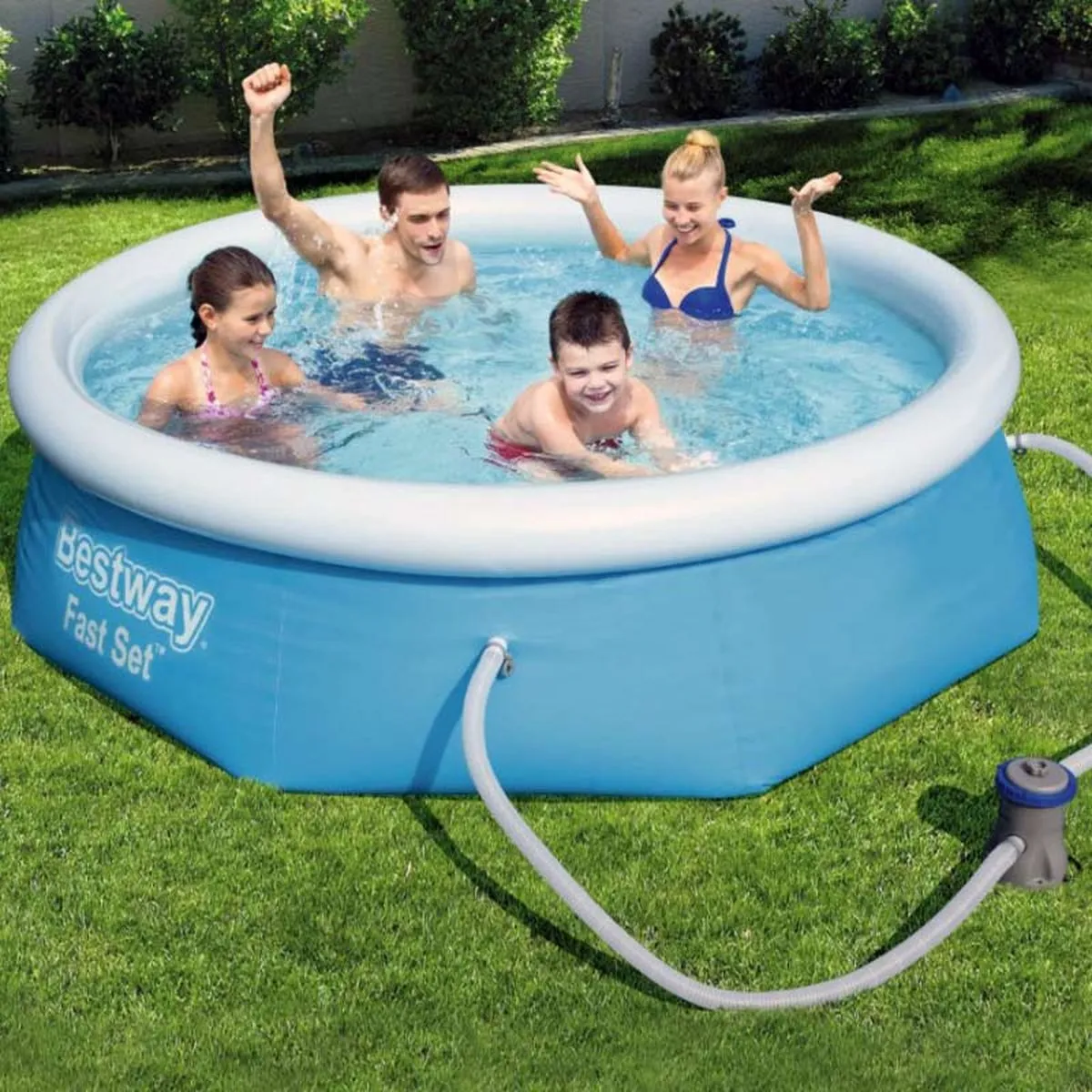Bestway Fast Met Filterpomp Zwembad Ø244cm - 2300L Blauw