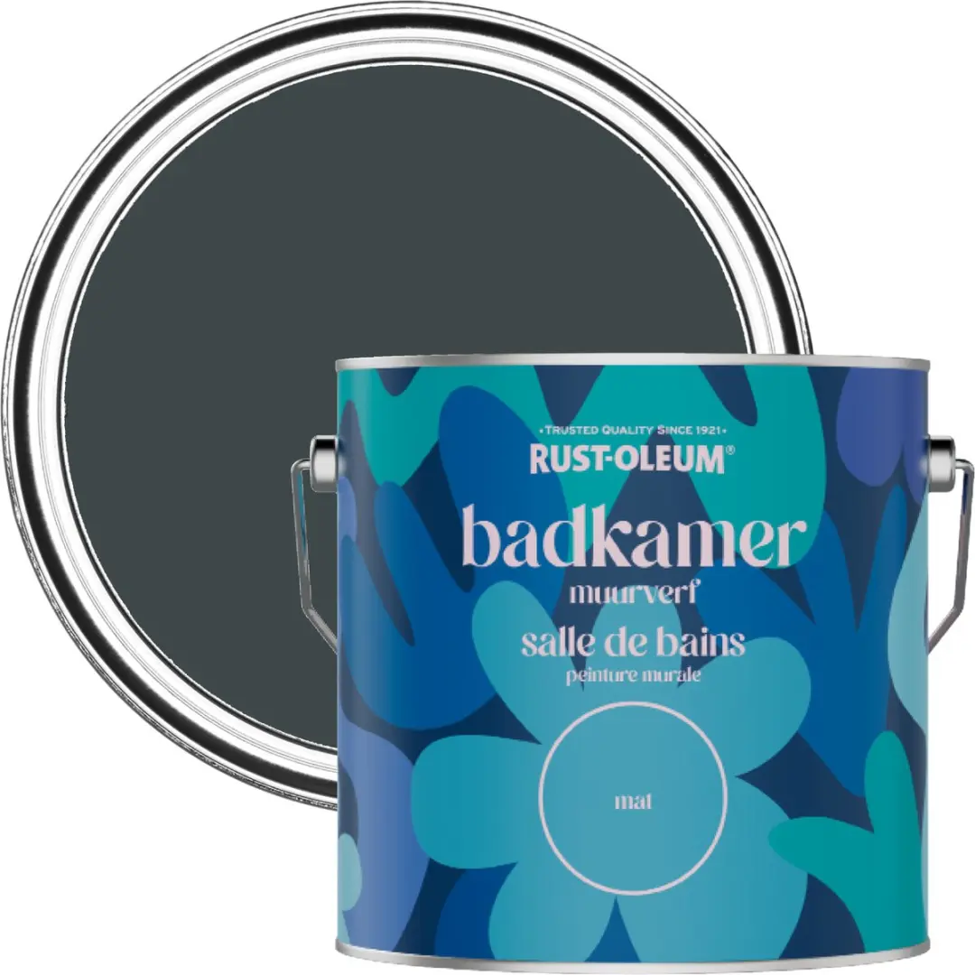 Rust-Oleum Zwart Zand Badkamerverf 2,5L
