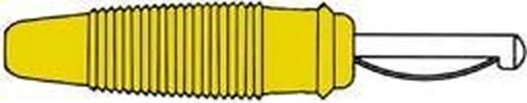 Velleman Bananenstekker 4mm Geel