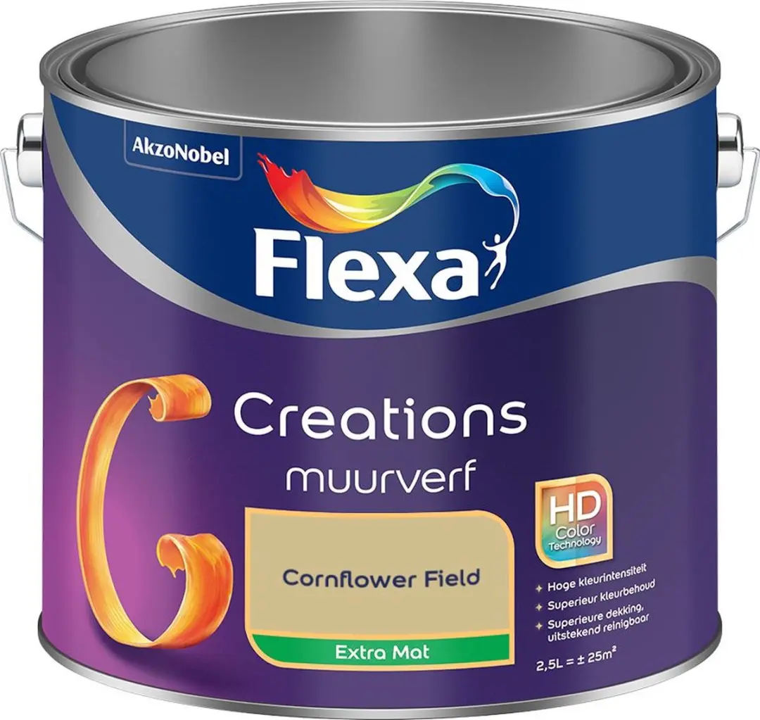 Flexa Creations Muurverf Extra Mat Cornflower Field 2,5L