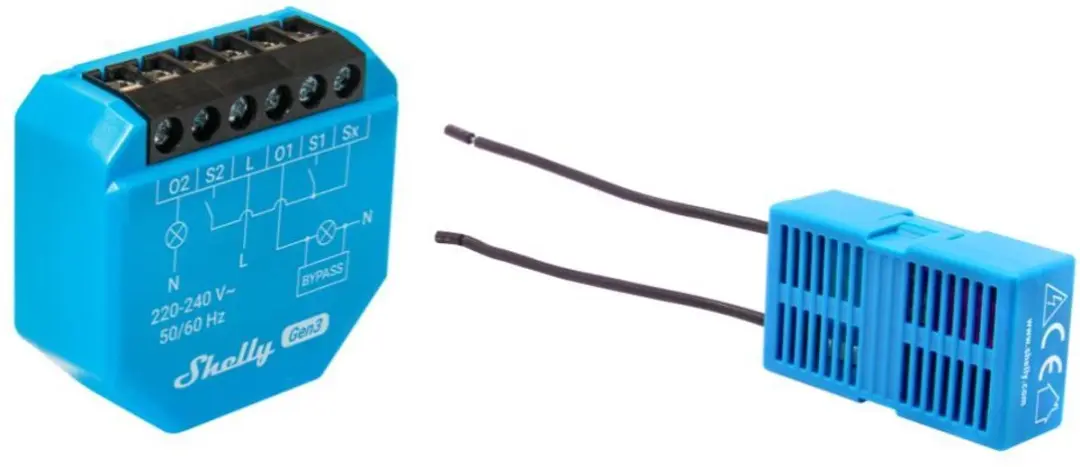 Shelly 2L Gen3 Wifi & Bluetooth Relais 700W