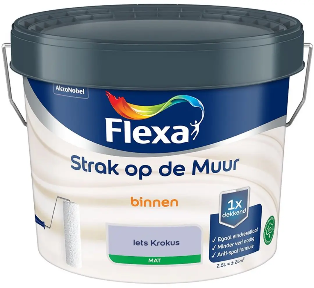 Flexa Strak Op De Muur Binnen Mat Iets Krokus Mengverf 2,5L