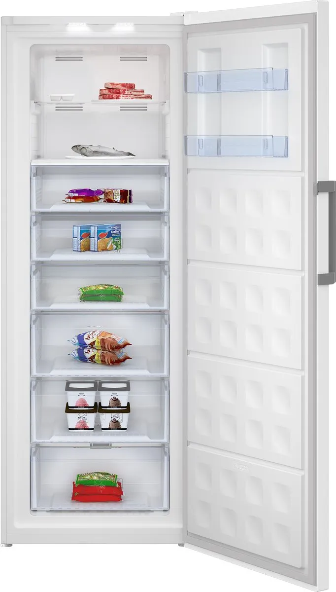 Beko RFNE448E41W Vrieskast Vrijstaand 404L - 8 Vakken