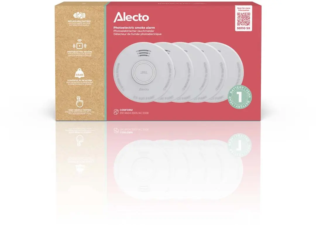 Alecto SD110 Rookmelder - 5 Stuks