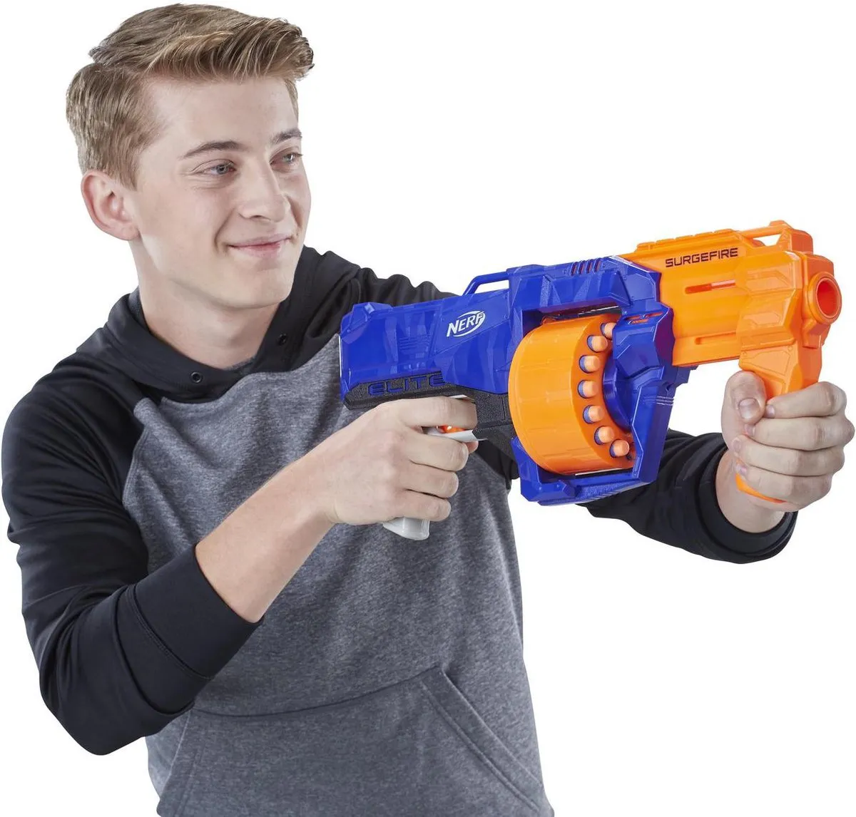 Nerf N-Strike Surgefire E0011EU4 - Oranje/Blauw