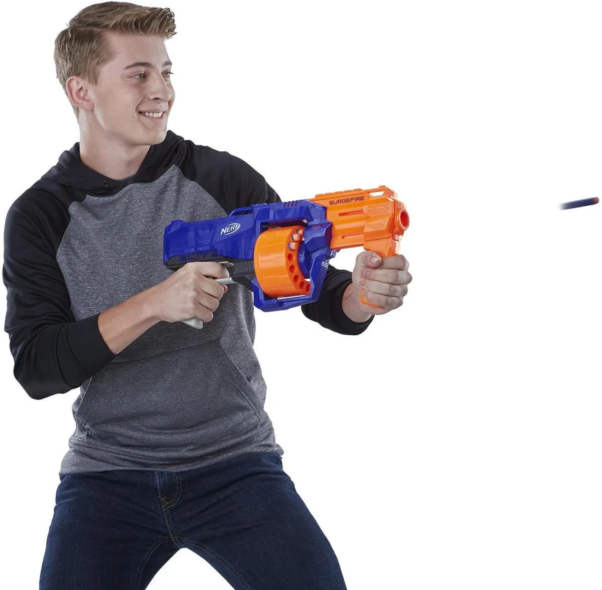 Nerf N-Strike Surgefire E0011EU4 - Oranje/Blauw