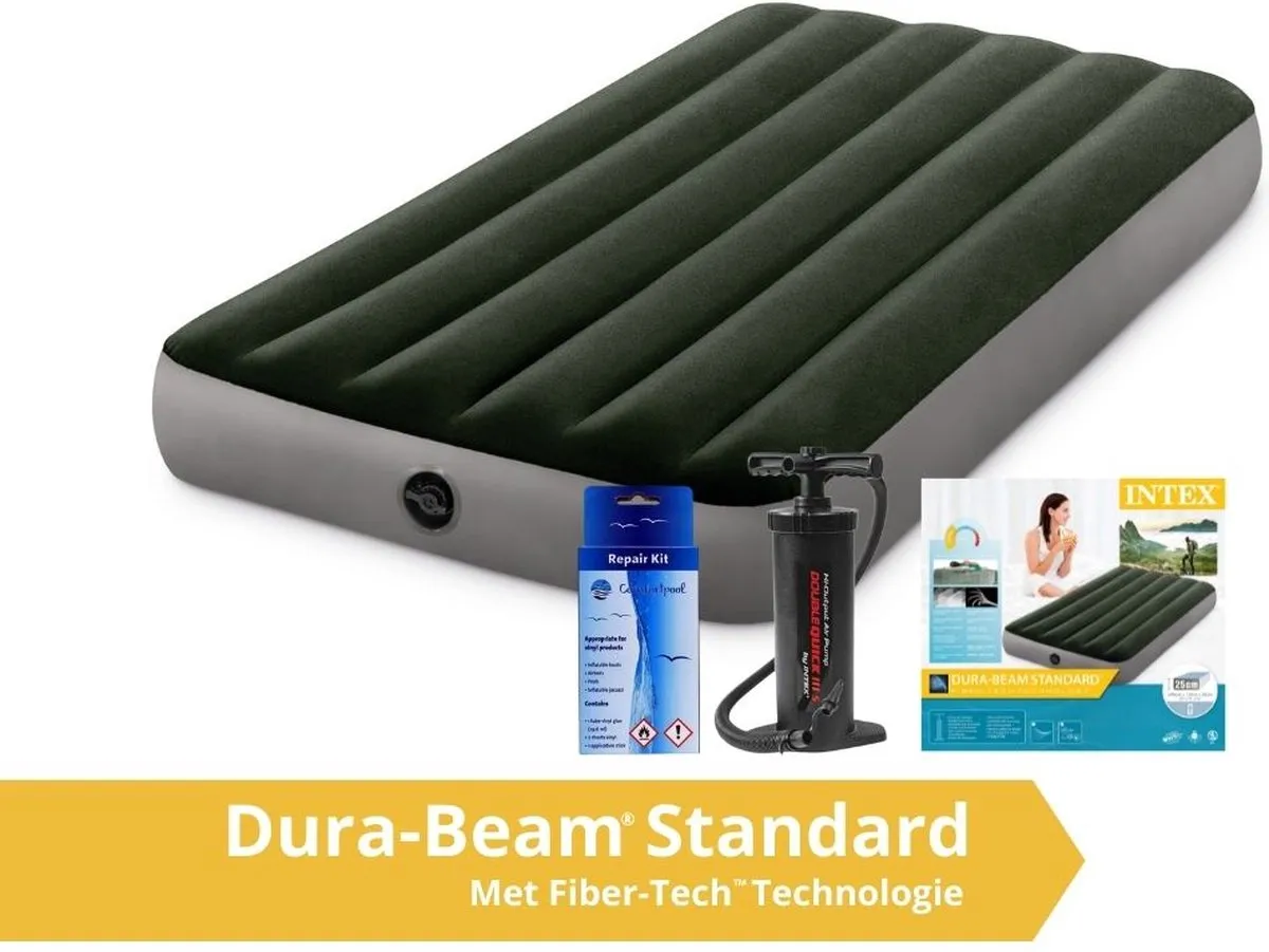 Intex Prestige Downy Luchtbed 1 Persoons 191x99x25cm
