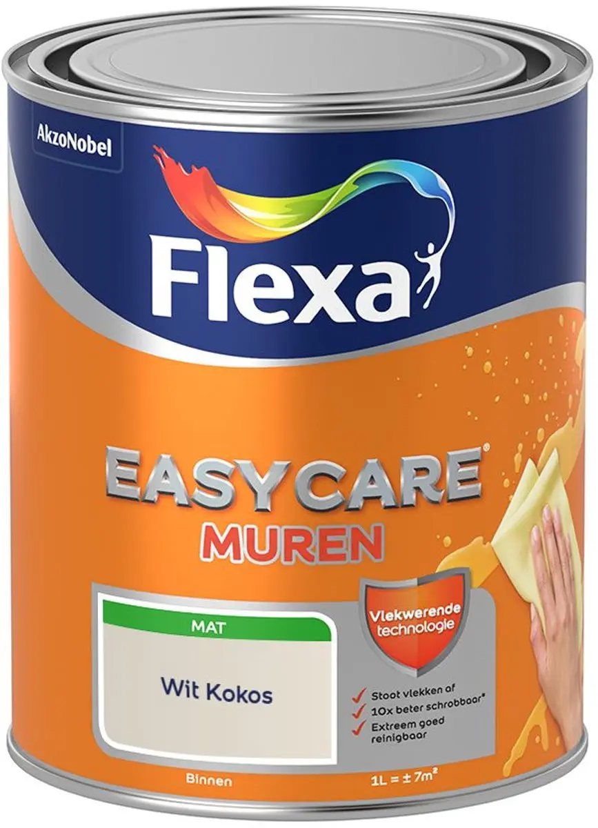Flexa Easycare Murenverf Wit Kokos - 1L