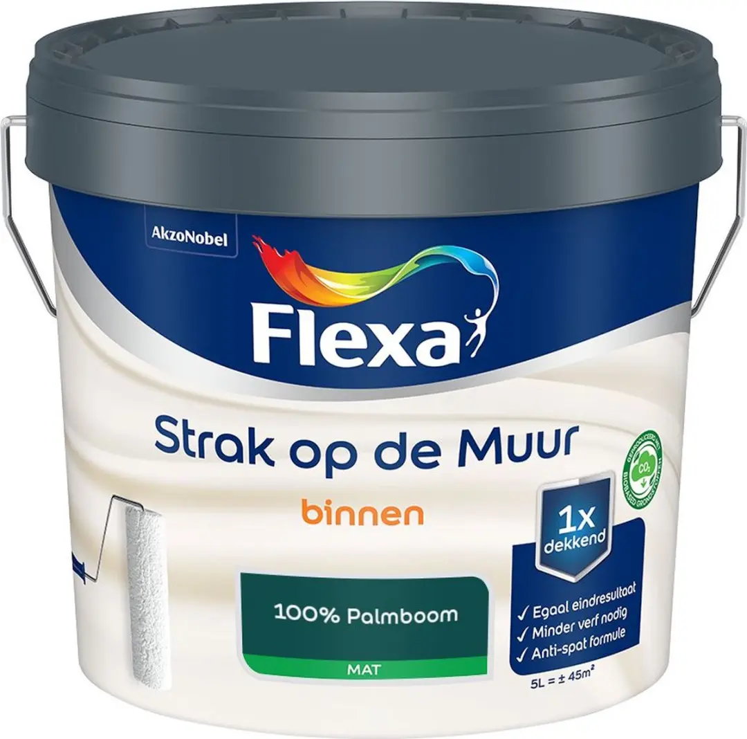 Flexa Strak Op De Muur Binnen Mat Mengverf 100% Palmboom