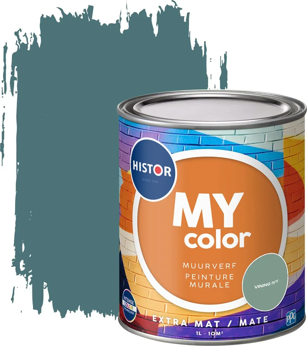 Histor MY Color Muurverf Extra Mat Groen 1L