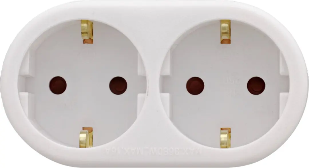 Deltaco Geaard Stopcontact 2x