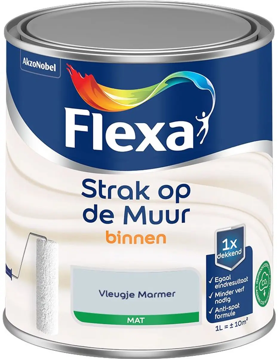 Flexa Strak Op De Muur Binnen Mat Vleugje Marmer Mengverf 1L
