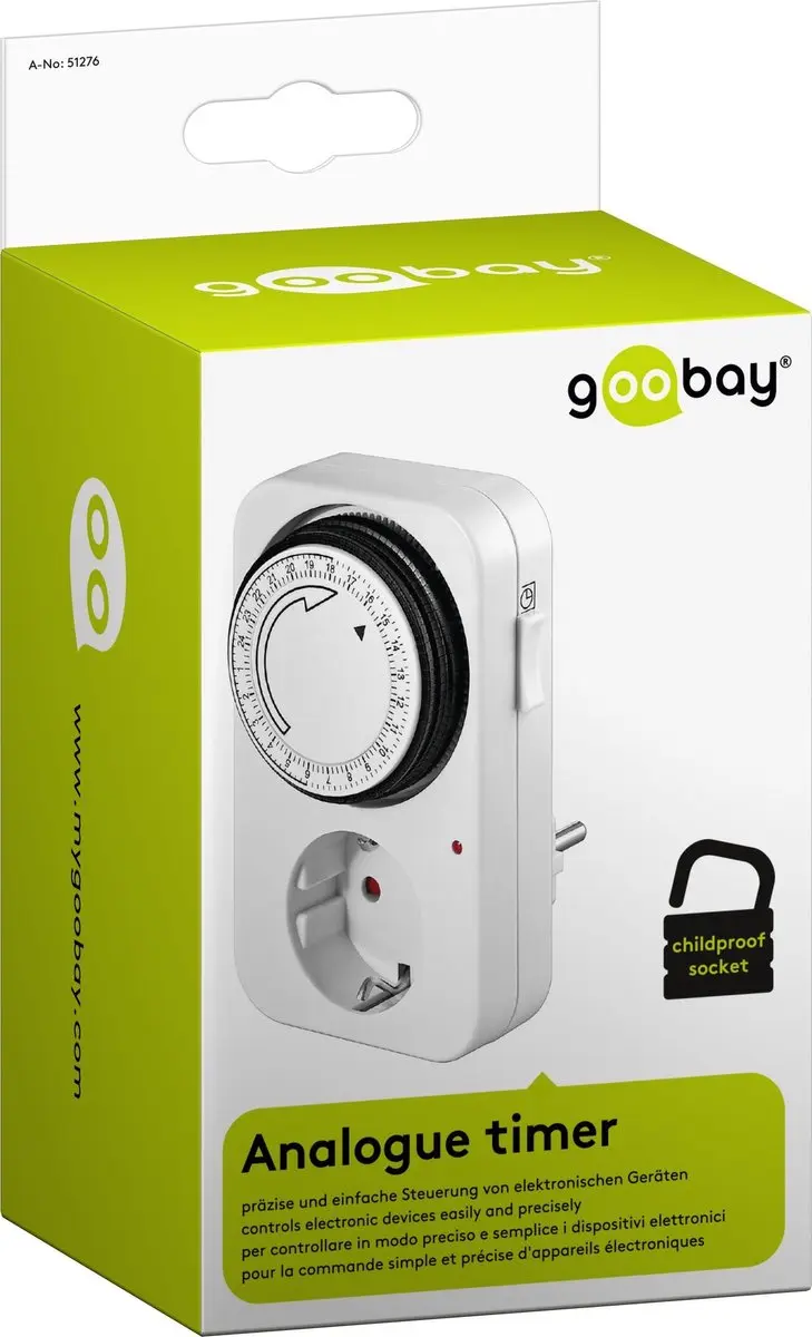 Goobay Mechanische Tijdschakelklok 3500W - Wit