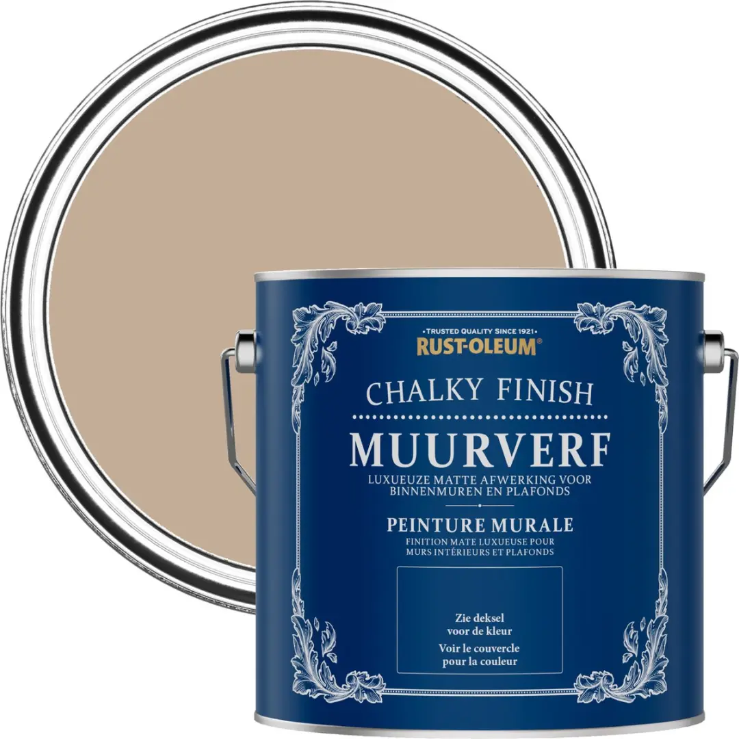 Rust-Oleum Bruin Chalky Finish Muurverf 2,5L