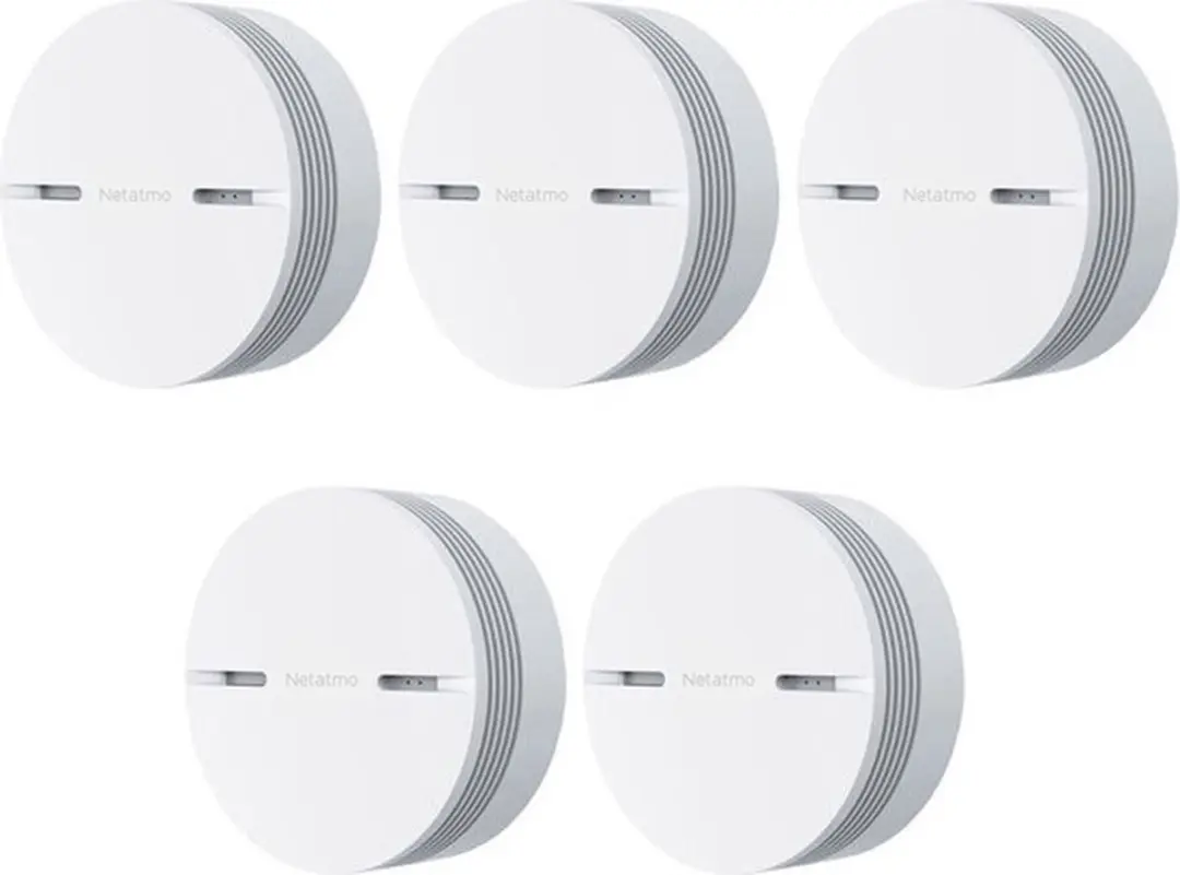 Netatmo Slimme Rookmelder 5 Stuks