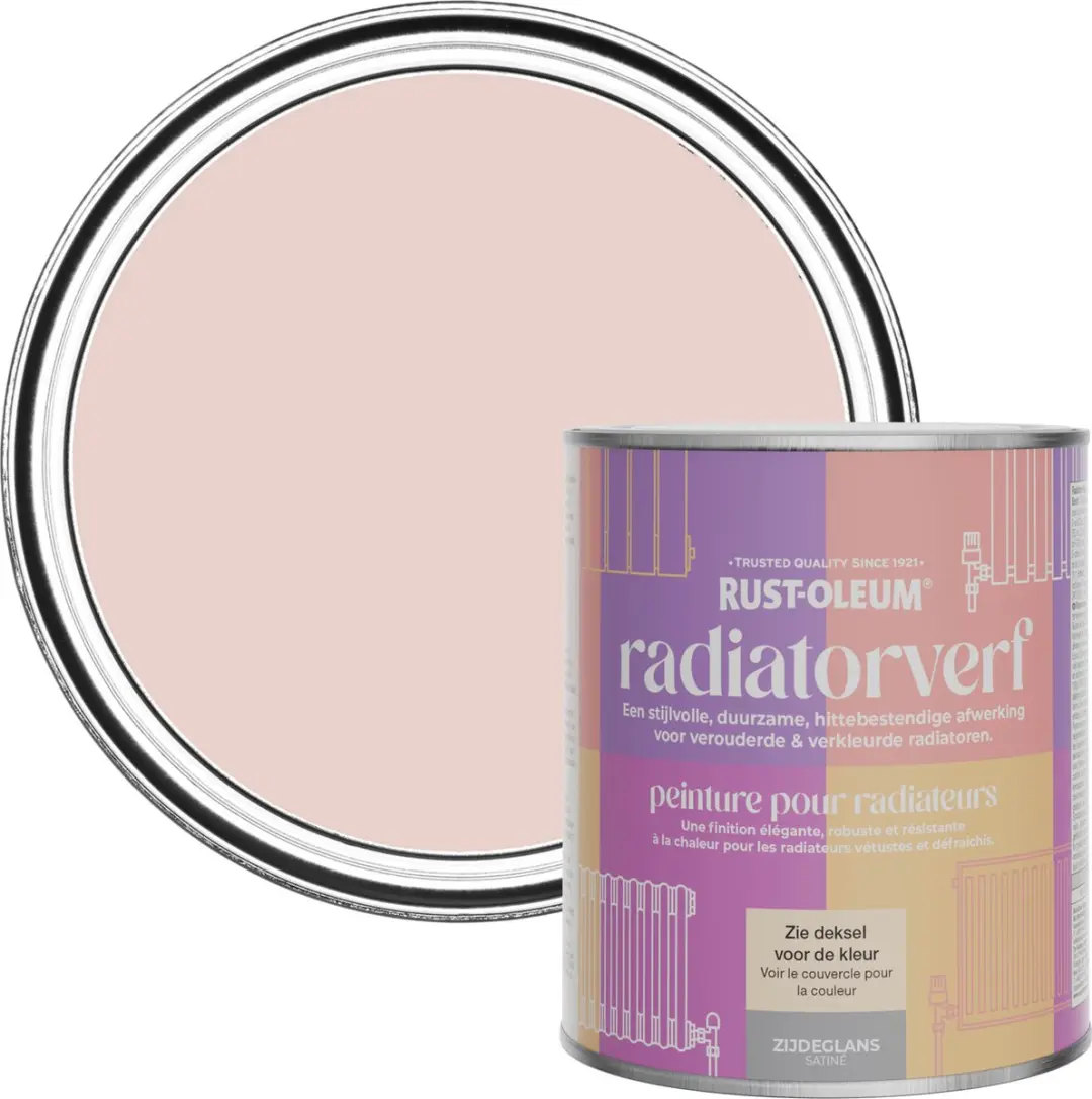 Rust-Oleum Roze Radiatorverf Zijdeglans 750ml