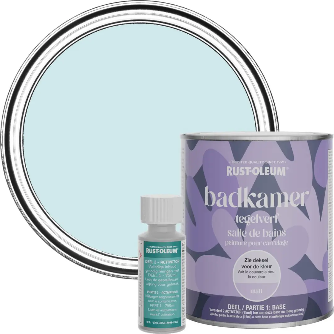 Rust-Oleum Blauw Badkamer Tegelverf Matt Eucalyptus 750ml