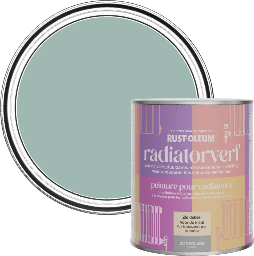 Rust-Oleum Blauw Radiatorverf Zijdeglans 750ml