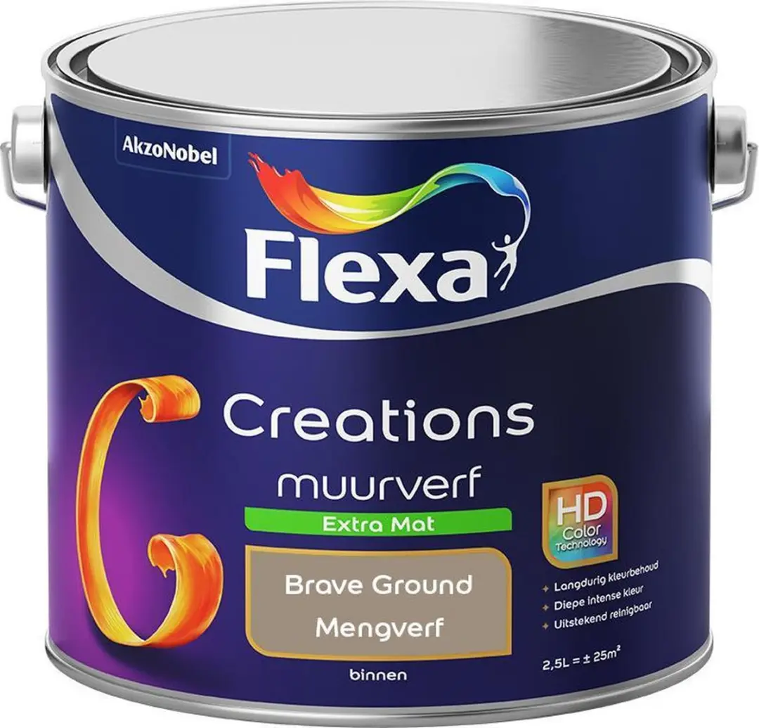 Flexa Creations Muurverf Extra Mat Brave Ground 2,5L