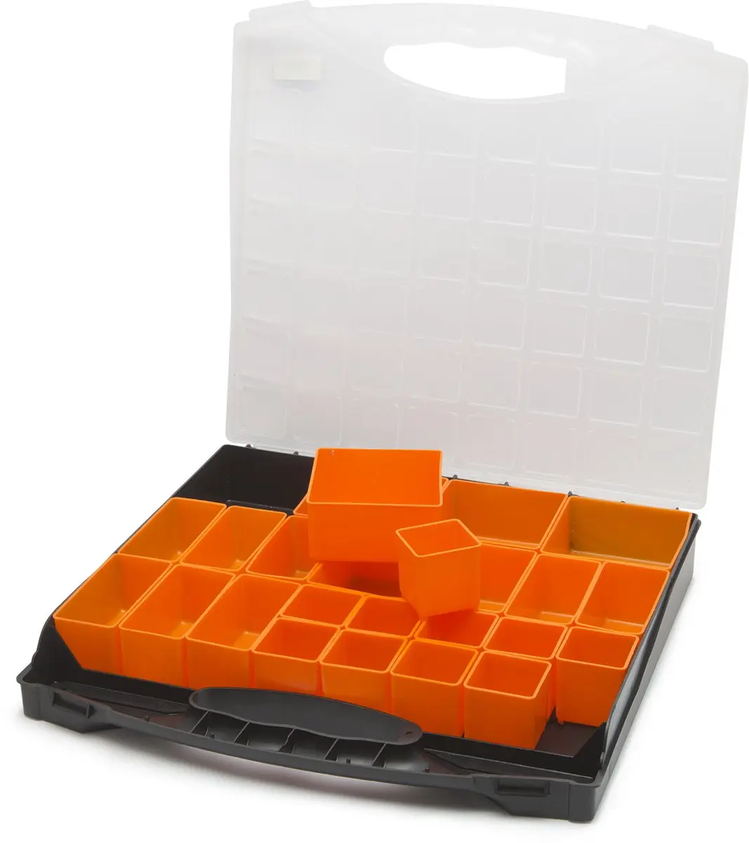 Handy Opbergdoos met 24 Oranje Bakjes